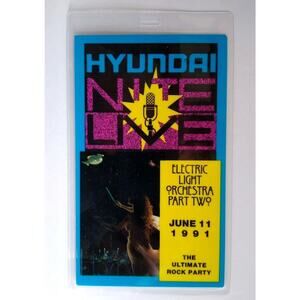 Electric Light Orchestra Backstage Pass Vintage Laminated Part Two 1991 ELO